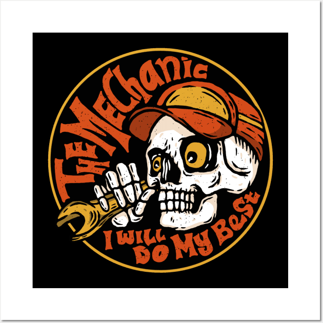 The Mechanic Wall Art by Myspacework